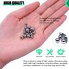 625PCS 13 Sizes Bicycle Bearing Balls Carbon Steel Precision Steel Balls Stainless Steel Assorted Loose Kit 1-8mm,1/4"-3/32"
