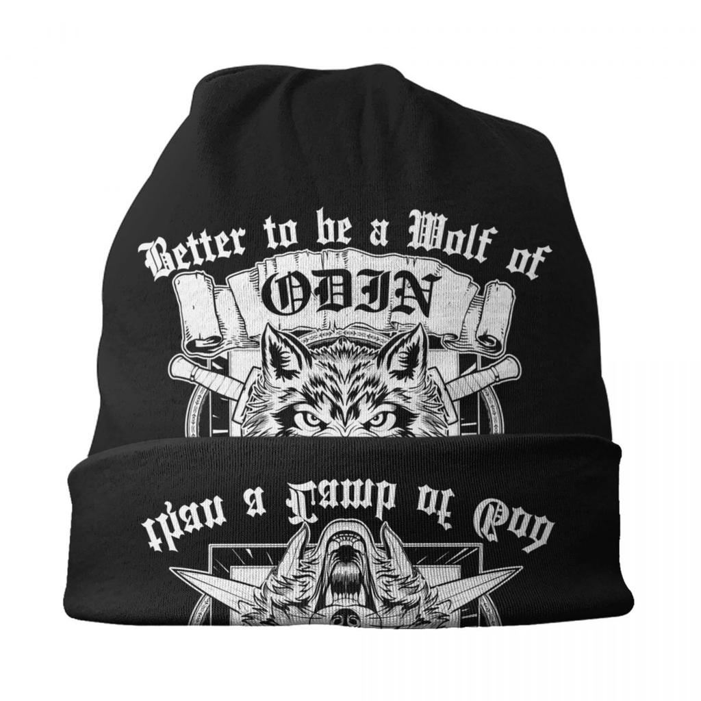 Шапка Norse Wolf God Odin Viking, вязаные шапки унисекс, женские крутые унисекс для взрослых, зимние теплые шапочки Skullies, шапки