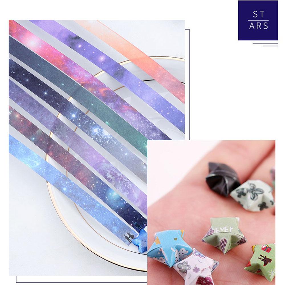 Детский Разноцветный Домашний Декор Наилучшие Пожелания DIY Поделки Скрапбукинг Оригами Полоски Бумаги для Складывания Звезд