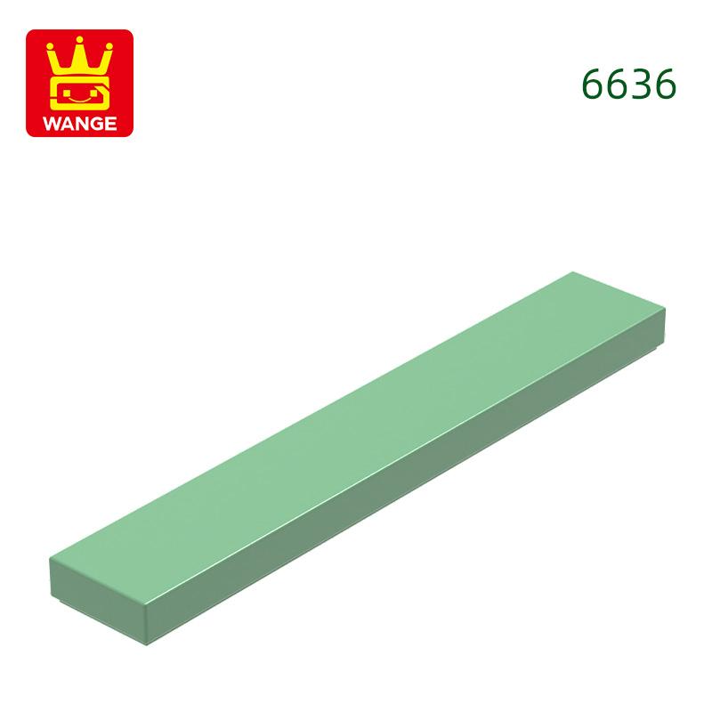 Нетоксичный 121 шт./лот 6636 1x6 Плитка Строительный Блок Moc Классические Аксессуары Совместимые с Кирпичиком Детские Игрушки Подарочная Коробка