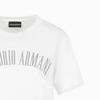 Emporio Armani Женская футболка с принтом букв логотипа, круглым вырезом и коротким рукавом, белая 3D2T7S-2JIDZ-10100