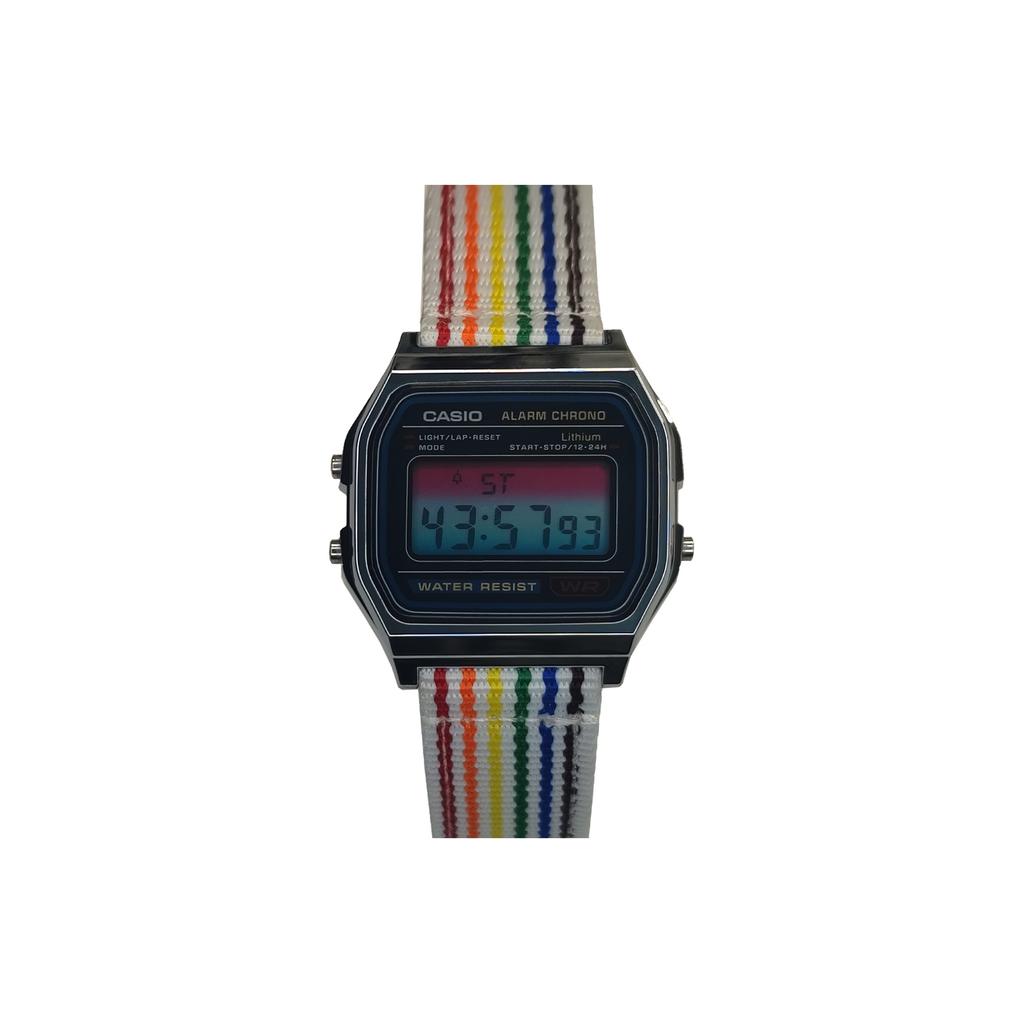 Casio Унисекс ЧАСЫ ДЛЯ ПОДРОСТКОВ Черные A158WA-1(Watch3--)