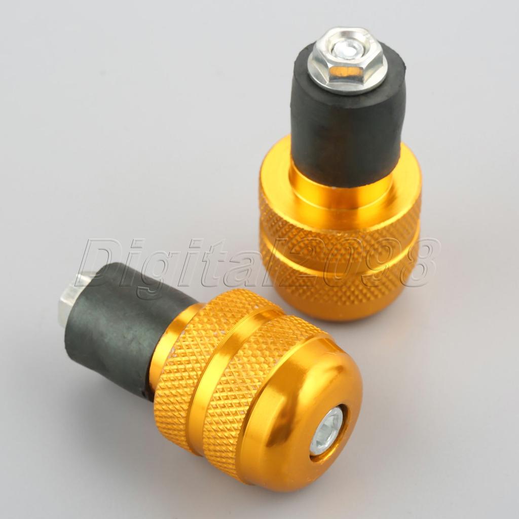 2шт 7/8"; 22 мм мотоциклетный алюминиевый руль, сбалансированная вилка, слайдер, конец ручки, весовые ручки, крышка для Honda Suzuki