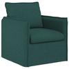 Sofa Dark Green 75 x 82 x 85 cm Fabric