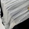 Wedding Pearl Chiffon Decorative Tablecloth Solid Color Mesh Dessert Tablecloth Lace Bridal For Wedding Birthday Party Supplies