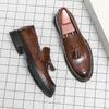 Luxury Brand Men Leather Shoes High Quality Business Dress Shoes Wedding Shoes for Men Moccasins Classics Slip-on Loafers Brogue