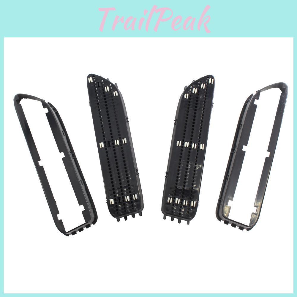 Black Side Grill Grille Glossy Fender Vents Replacement For Bmw E46 M3 0106
