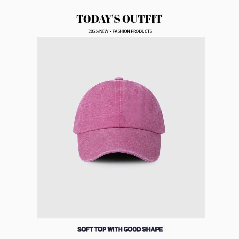 Men's Big Head Hat Four Seasons Sun Hat Washing Denim Baseball Hat Women's Face Small Old Gray Baseball Cap