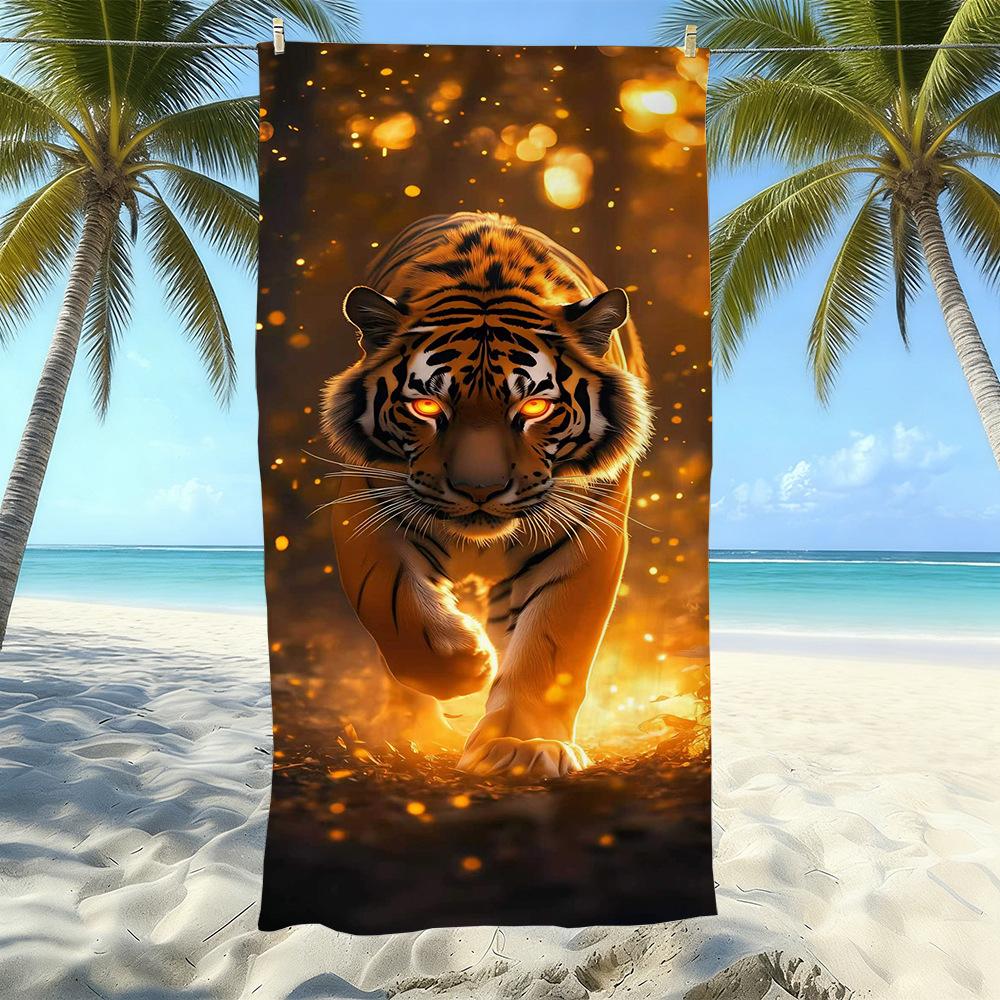 Microfiber Printed Beach Towel Quick-Drying Sand-Proof Absorbent Bath Towel Travel Swimming Towel