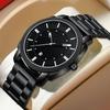 Men Watch Stainless Steel Business Style Waterproof Leisure Quartz Wristwatch