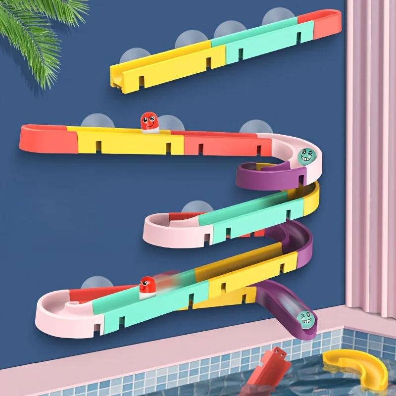 24 шт. Игрушки-треки для ванной, конструктор, игрушки для сборки, игрушки-карусели для душа, игрушки для игры в воде, подарок на Хэллоуин, Рождество