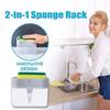 2 In 1 Soap Pump Dispenser for Dishwasher Liquid,Soap, Sponge Holder (385ml) Free Sponge
