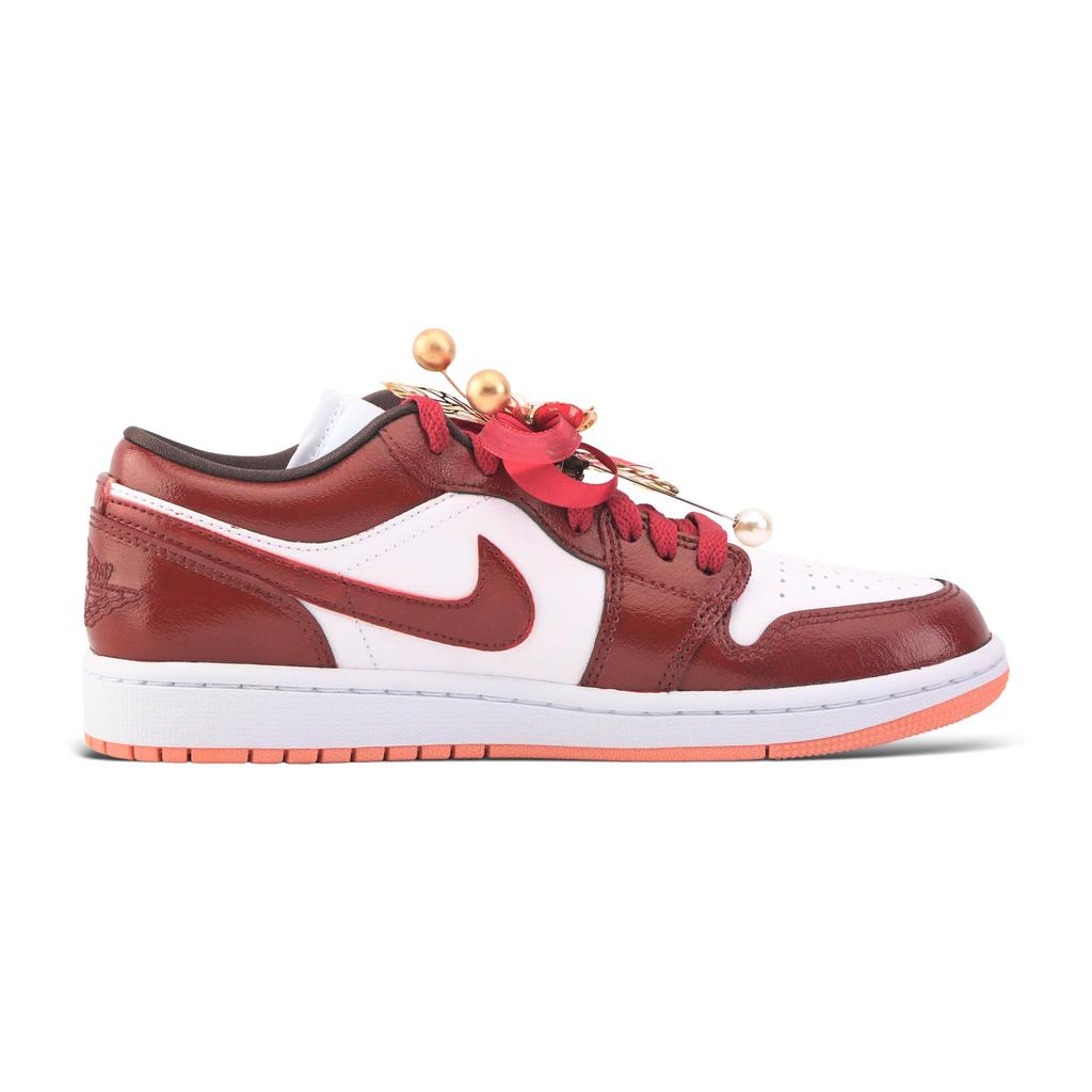 Jordan Air Jordan 1 Винтажные Баскетбольные Кроссовки Унисекс Низкие Красно-Бело-Золотые DC0774-182(Команда889-)