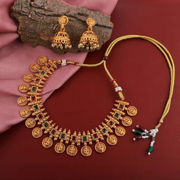 Fashion Frill Necklace Set For Women | Pearls jewellery set for Women