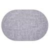 Nordic Oval Fabric Texture Placemat - Waterproof, Oilproof, Heat Insulation, Anti-Scald Mat 