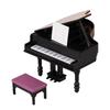 Piano Instrument Pretend Play for Kids Role Furniture Model Toy 1:12 Scale Vintage Piano Play Dollhouse