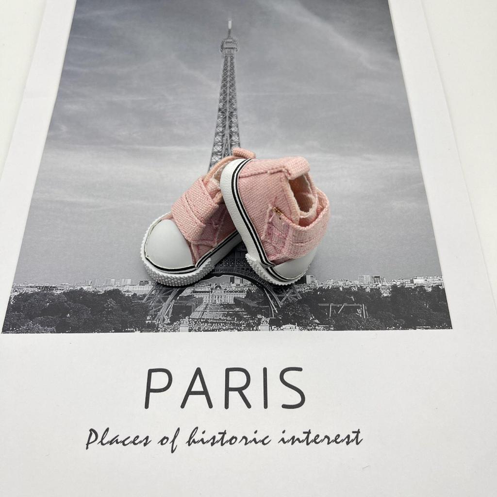 20 см BJD кукольные туфли из парусины с липучками, размер 5 см Мини для кукол SD