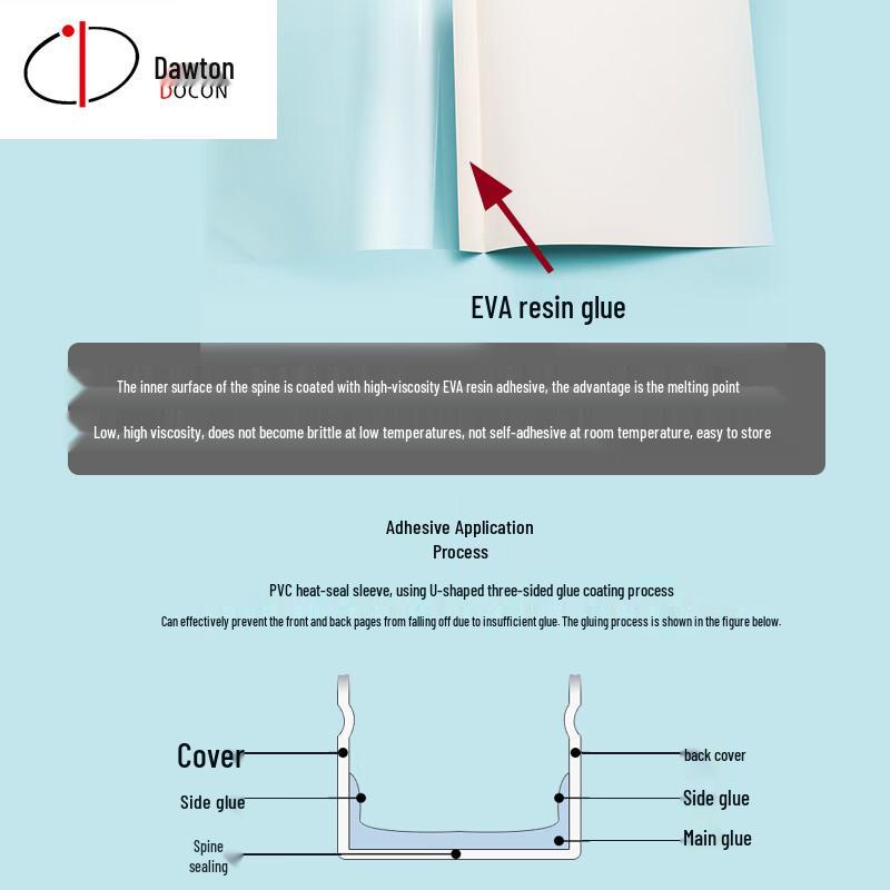 DoCon A4 Beige Hot Melt Binding Covers with Side Glue CN plug (adapter included)