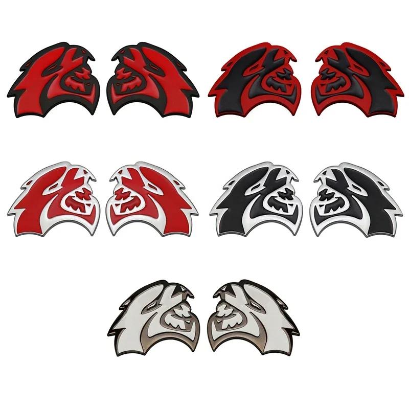 Metal Car Rear Trunk Emblem Hellcat Sticker for Dodge Caliber Jcuv Journey Challenger RAM Caravan Auto Badge Decoration U555