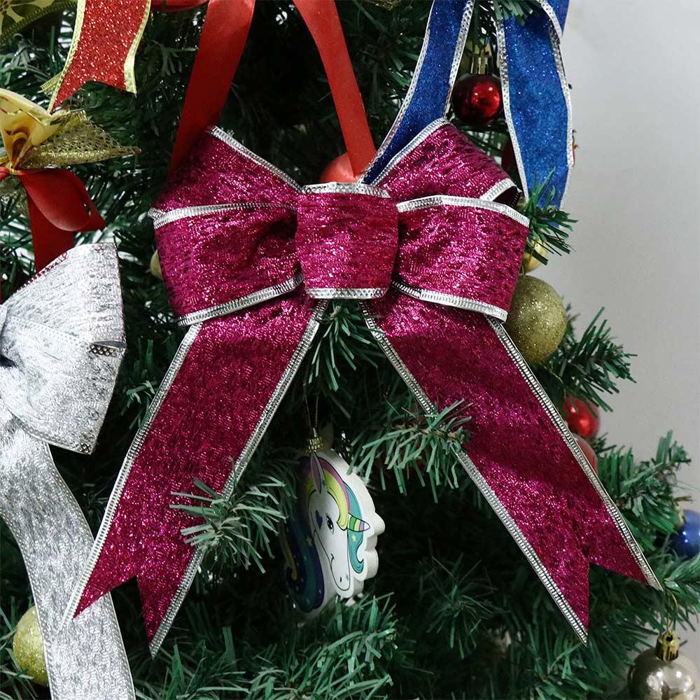 Pendant Bowknot Christmas Bows Xmas Party Supplies Home Decor Ribbon Bows Christmas Tree Ornaments