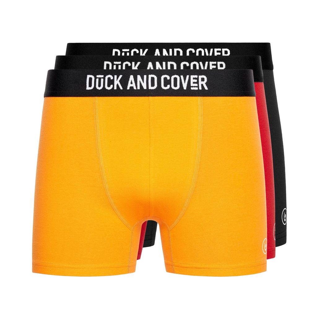Duck and Cover Mens Fiery Boxer Shorts (Pack of 3)