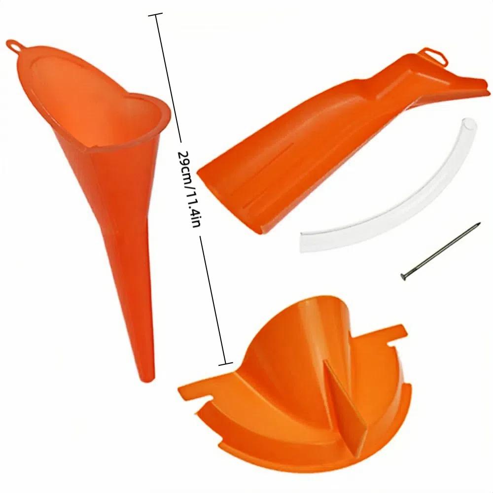 Комплект из 3 предметов, легко очищаемый, воронка для заливки масла в картер, комплект для заливки масла в главный картер мотоцикла