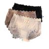 Large Size Pure Desire Sexy Lace Underwear Hollow Knickers Mesh Pure Cotton Crotch Shorts Women Panties