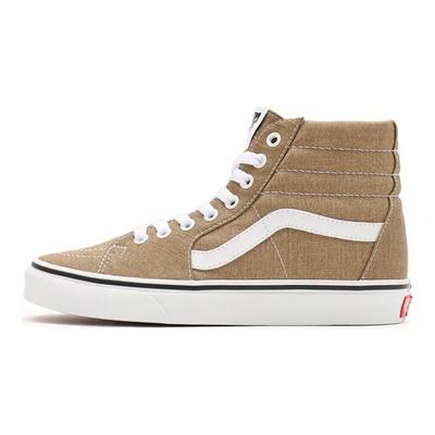 Sk8 Нескользящие Прочные Дышащие Высокие Кеды для Скейтбординга Унисекс Коричневые VN0A32QG9EN