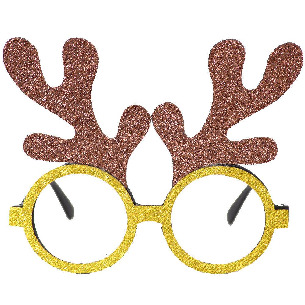 Vibrant Christmas Party Glasses For Children With Playful Reindeer Antlers And Festive Snowman Themes
