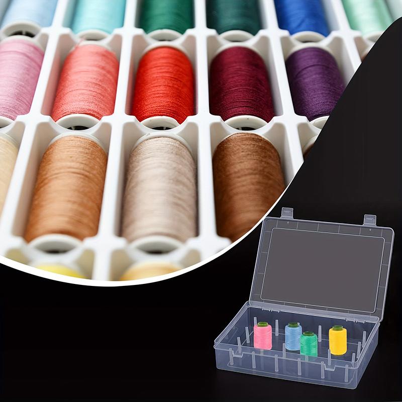 Sewing Thread Storage Box 24/42 Spools Bobbin Organize Case Container Storage Box Craft Spool Display Rack