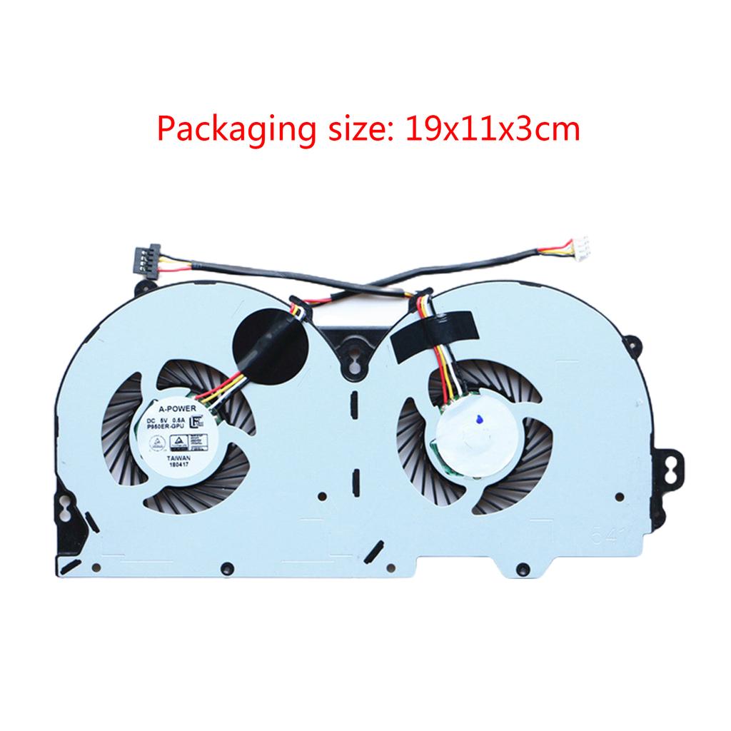 Прочный металлический охлаждающий вентилятор для графического процессора, кулер для ноутбука Metabox P950EP P960ED, высокопроизводительный охлаждающий вентилятор для графического процессора, кулер