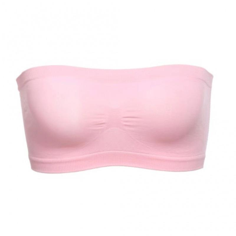 Women's Tube Top Strapless Bandeau Bra Underwear Women Bralette Seamless Strapless Tops Hollow Wrapped Chest Bras
