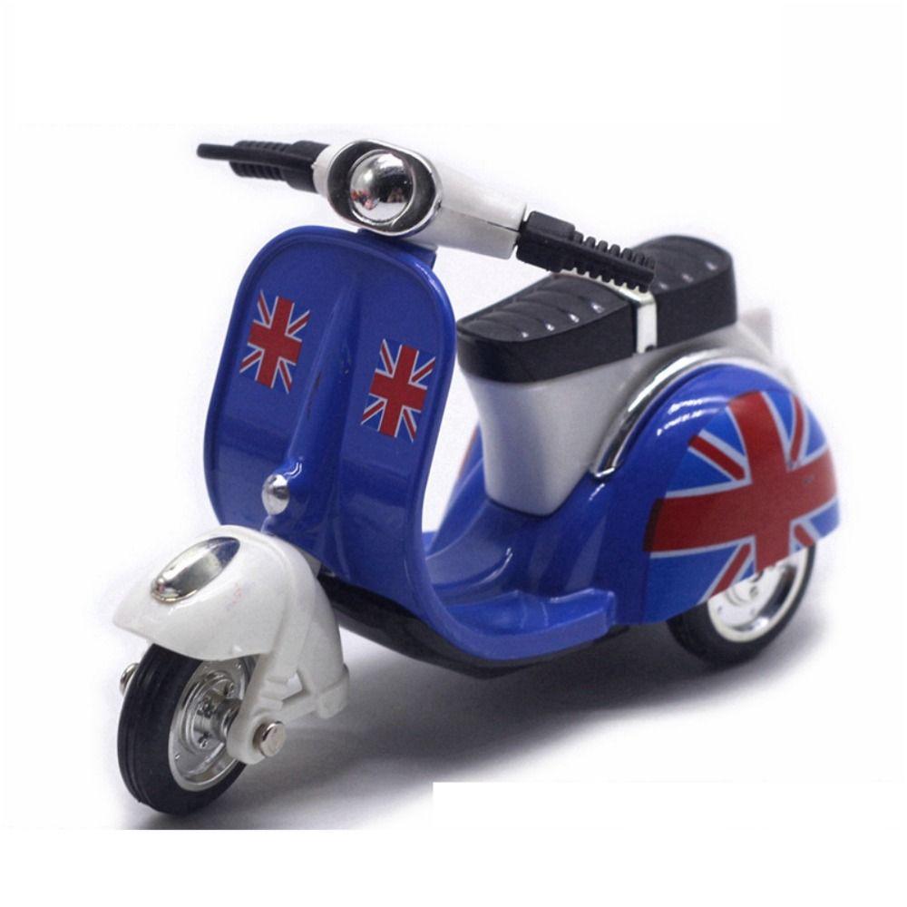 1:43 Pullback Car Alloy Three Wheeled Vehicle Model Gift Motorcycle Model