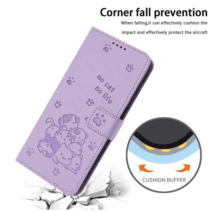 Etui For Samsung A52s 5G A51 3D Cat Pattern Flip Case Samsung Galaxy A71 A52 A50 A70S A72 A32 A42 A20E A10E Leather Phone Funda