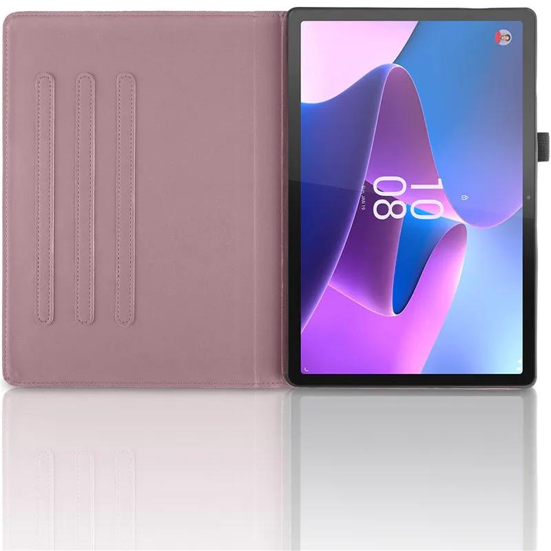 Чехол для Lenovo Tab P11 Gen 2 Gen2 11.5" с тиснением, 360° вращающейся подставкой, чехол-подставка для планшета Lenovo Tab P11 2-го поколения Tb350fu Tb350xu