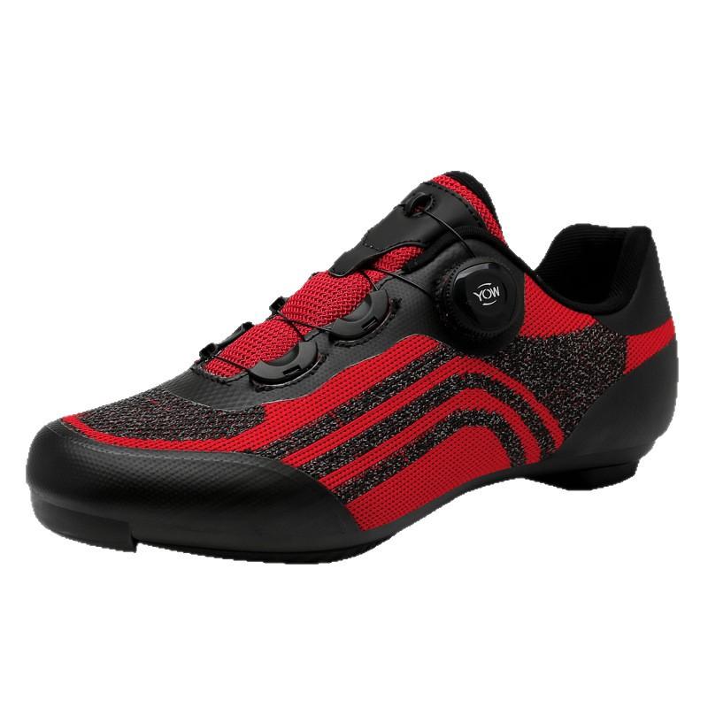 T399 Men's Women's Shoes Cycling Bicycle Rotating Buckle Mountain Lock Highway No Flyknit Mesh Fabric Large Size