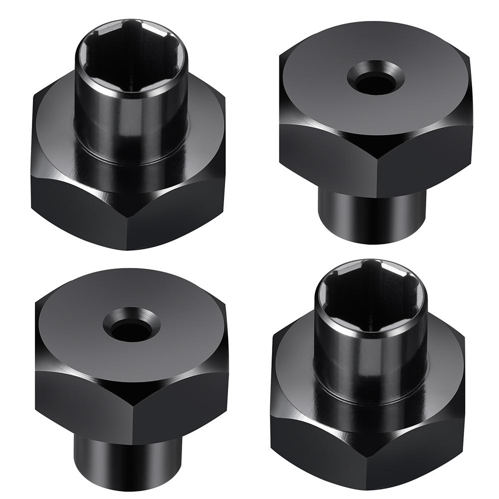 AXSPEED 4Pcs 5mm to 7mm/12mm Hex Wheel Hub Adapters Conversion for Axial SCX24 1/24 Wheels on WPL D12 1/10 RC Car Upgrade Parts