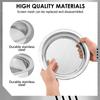 Soil Sieve Set with 9.45inch Diameter 5 Grid Sizes 1/3/6/9/12mm Interchangeable Meshes Stainless Steel Riddle Sieve Set with