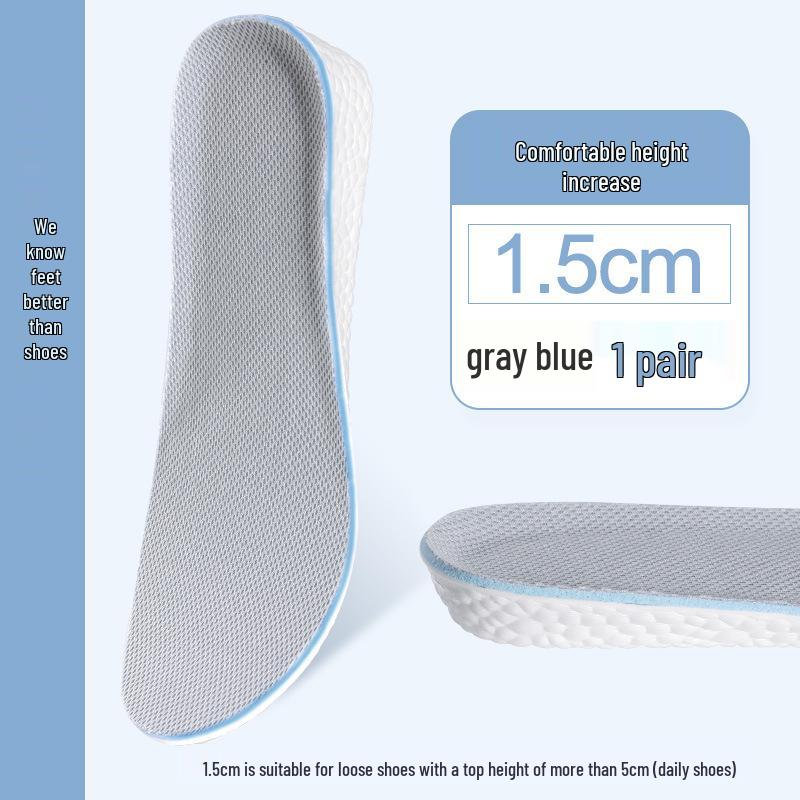 Boost Super Soft Height Increasing Air Cushion Insoles - Unisex Pressure Relief Sports Shoe Pads