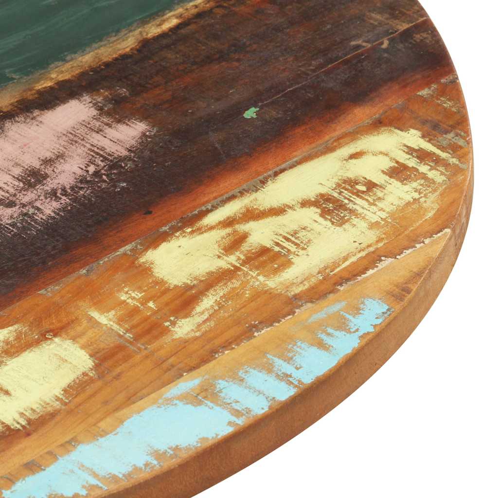 Round Table Top 50 cm 25 27 mm Reclaimed Solid Wood