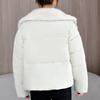 Fashion Women's Winter Jackets Faux Fur Collar Casual Thick Short Parkas Female Warm Coat