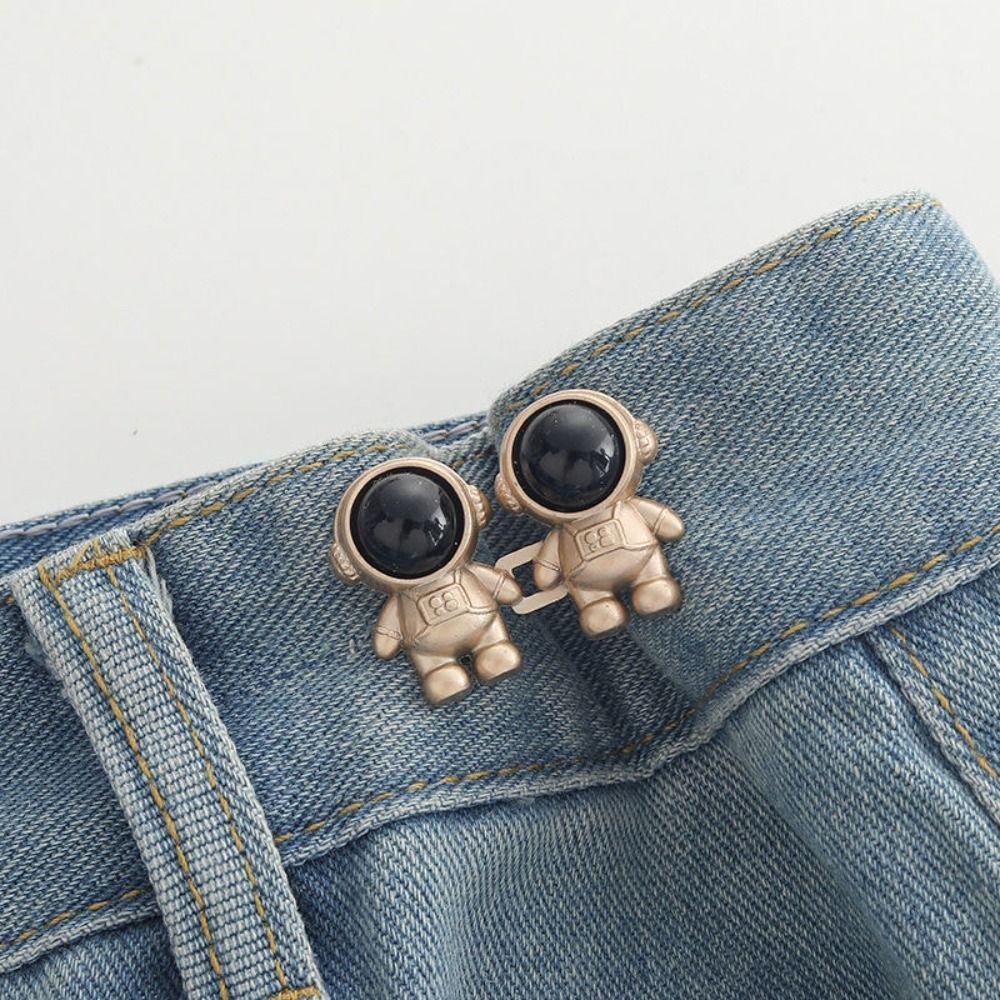 Waist Buckle Spaceman Pants Button Tightener Button Clasps Jean Buttons for Loose Jeans Gift