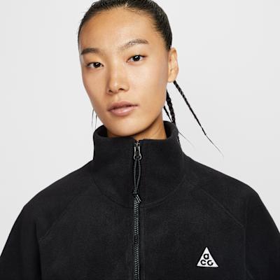 Women's Nike ACG Wolf Tree Sweatshirts Women's Black Stand Collar Moderate Other