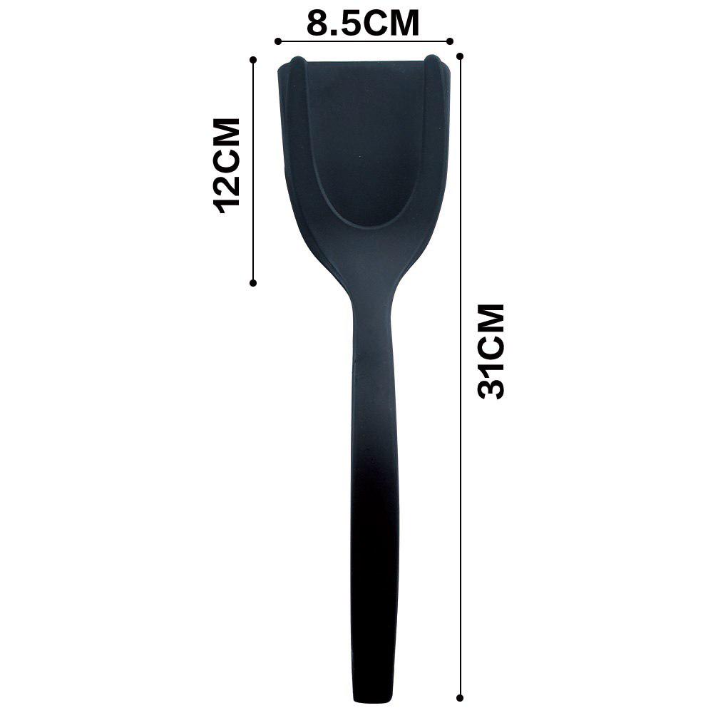 1Pc 2 In 1 Multifunction Non-Stick Fried Eggs Turners Silicone Shovel Kitchen Utensils Cooking Tools
