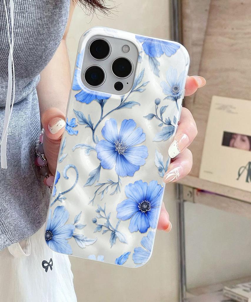 Красные Цветы ТПУ Чехол для Телефона Для iPhone Air 17 Pro 16 15 Pro Max 14 13 12 Pro 11 Ударопрочный Мягкий Силикон Прозрачная Крышка