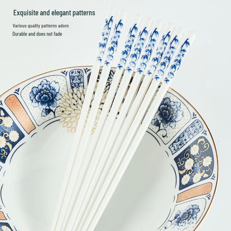 Heima Jiayuan Сине-белый керамический набор палочек для еды в подарок
