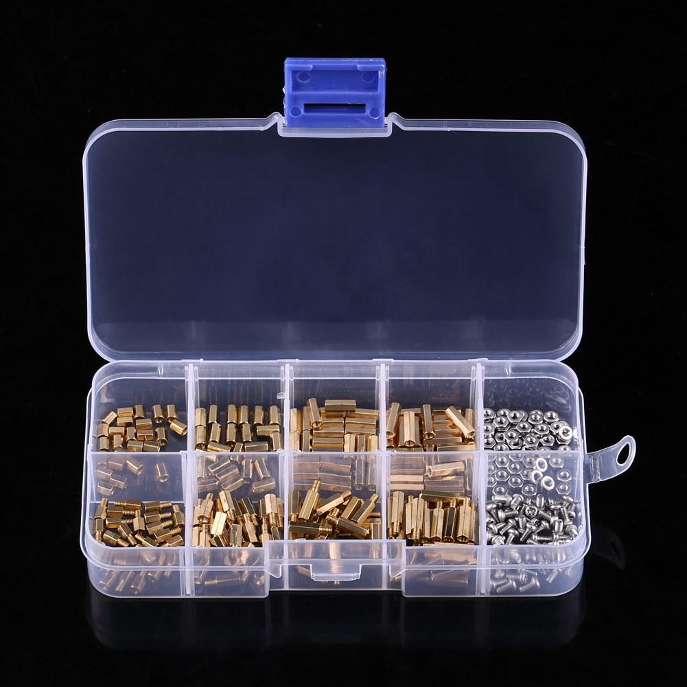 M2 Hex Column Male Female Standoff Screw Nuts Kit (Set C)