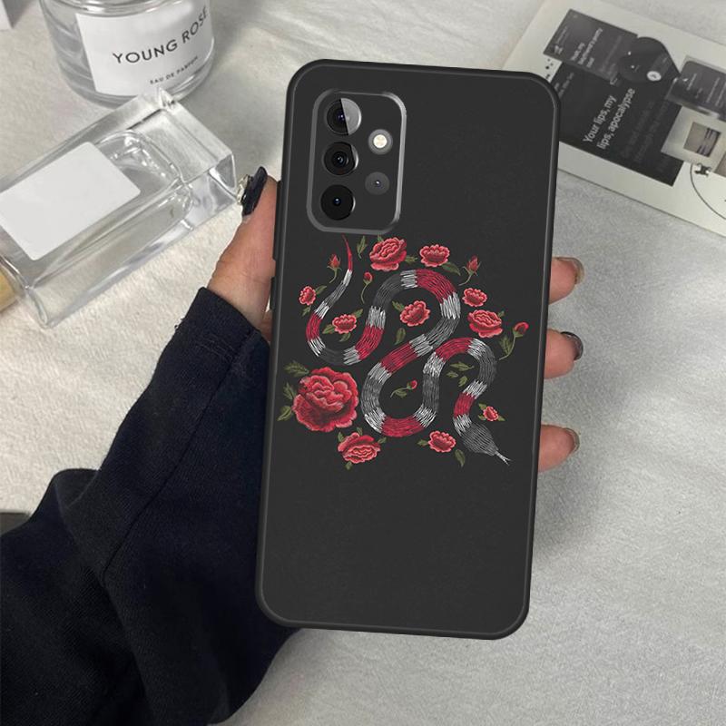 Чехол-цветок змеи для Samsung Galaxy A06 A16 A26 A36 A56 A53 A32 A52 A33 A13 A55 A35 A15 A14 A34 A54 A17