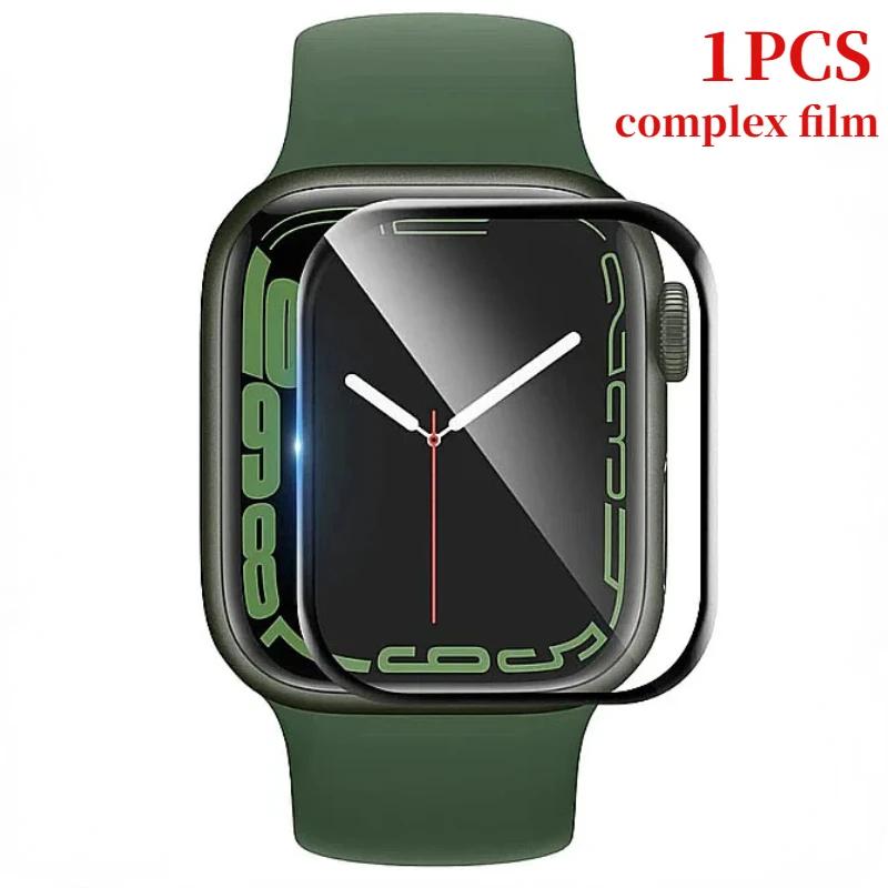 Мягкая защитная пленка для Apple Watch 9 8 7 45мм 41мм Ultra 2 49мм HD Защитное стекло для экрана Ракушка iWatch 6 5 4 SE2 44мм 42мм 40мм
