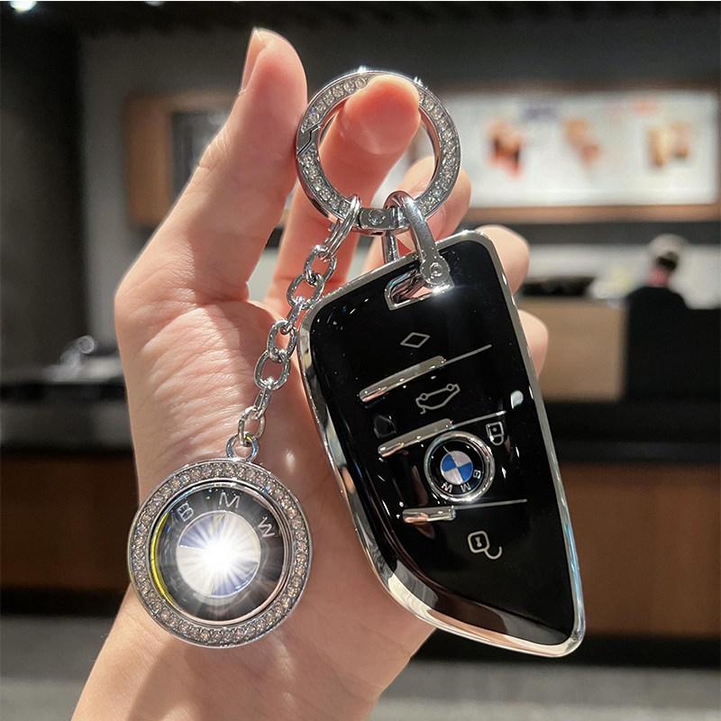 BBKC8 Для BMW 1 3 5 7 Серии X1 X3 X4 X5 F10 F15 F16 F20 F30 F18 F25 M3 M4 E34 Чехол для ключей Корпус из сплава Держатель Брелок Аксессуары
